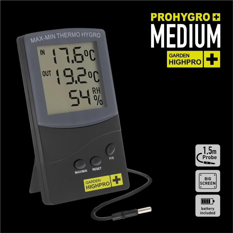 TERMOHIGROMETRO PROHIGRO MEDIUM GARDEN HIGH PRO