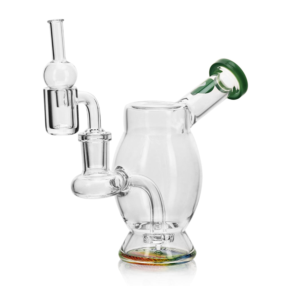 WAX SET – BUBBLE RIG + BANGER + CARB CAP GREEN CALVO