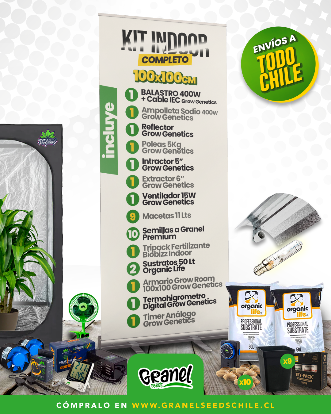 KIT INDOOR 100x100