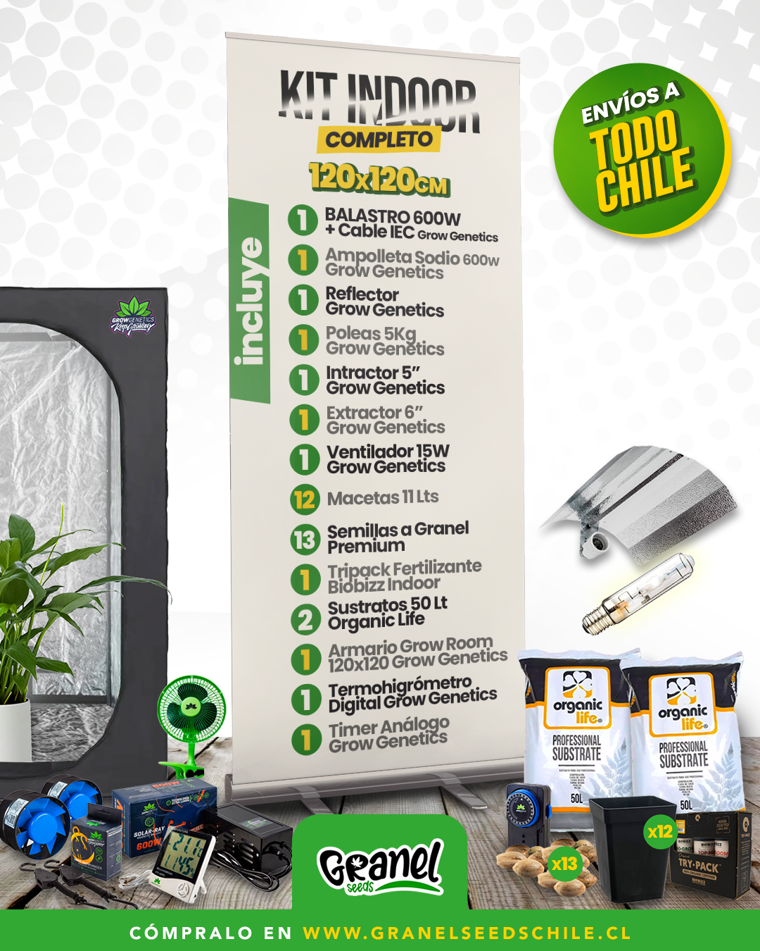 KIT INDOOR 120x120