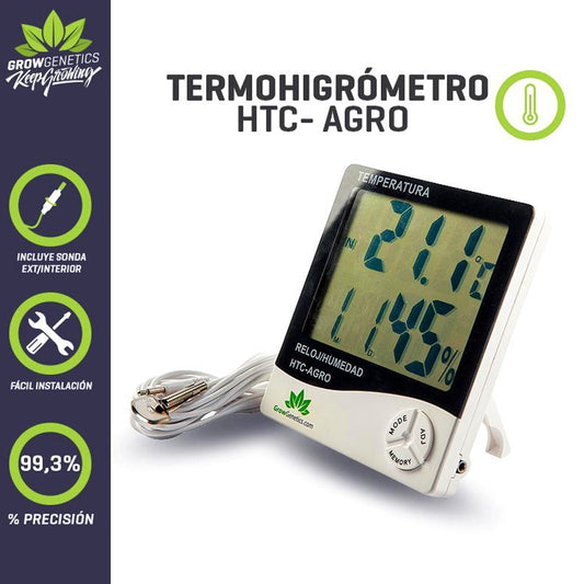 TERMOHIGROMETRO HTC AGRO GROW GENETICS