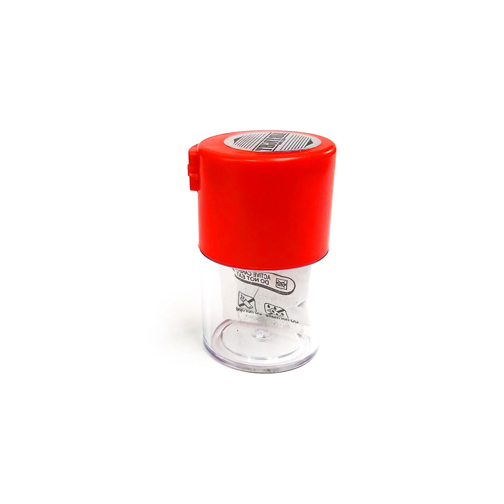 BOTE TRANSPARENT ROJO 120ML-AIRTIGHT