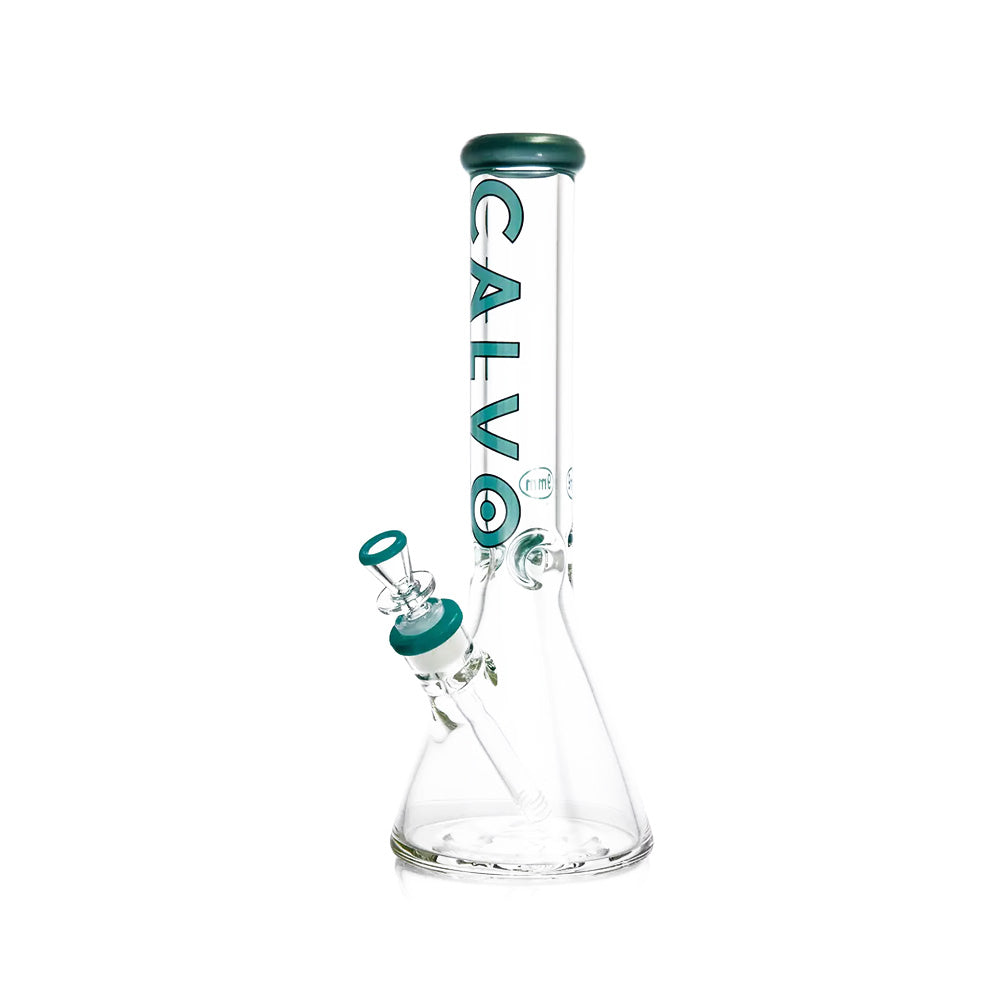 BEAKER 35CM 9MM JOINT BLUE CALVO