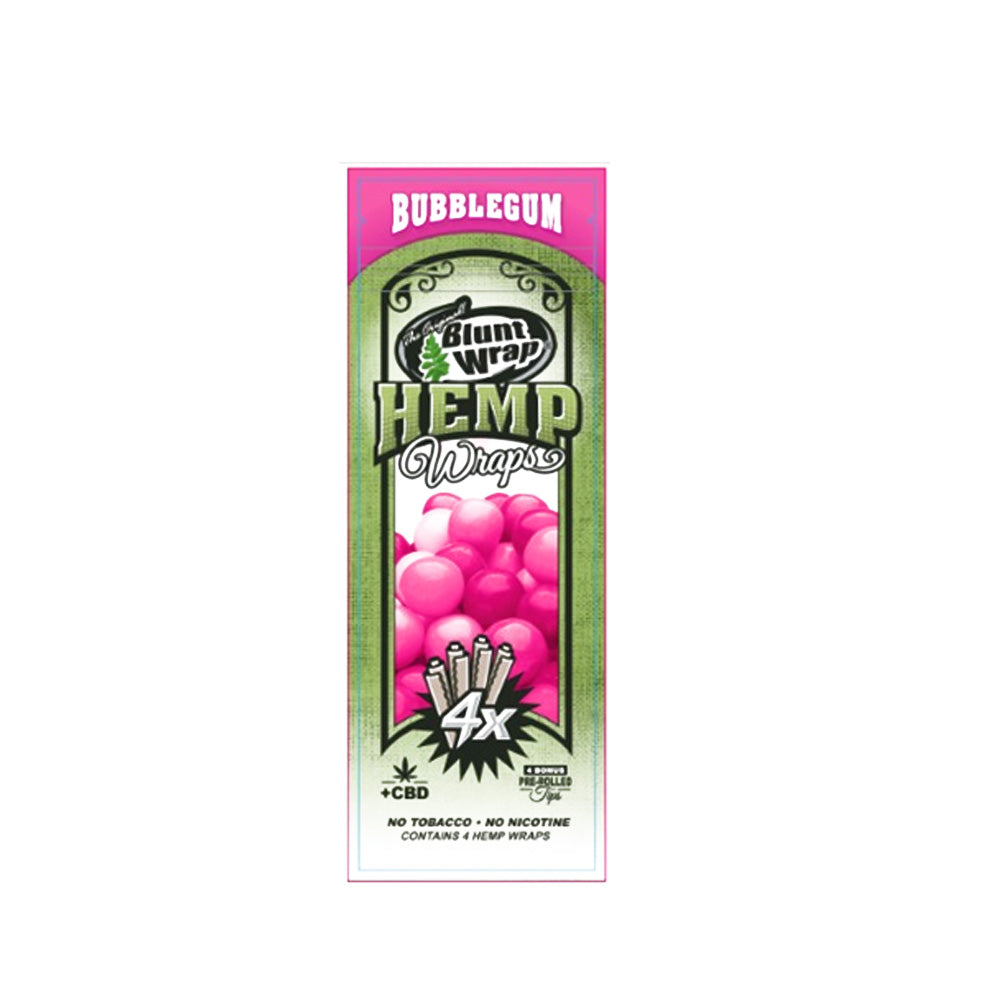 blunt wrap hemp x4 bubblegum