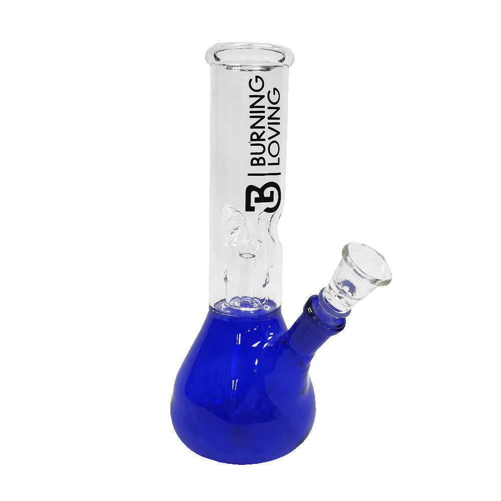 BONG 8 AZUL CON PERCOLADOR BURNING LOVING