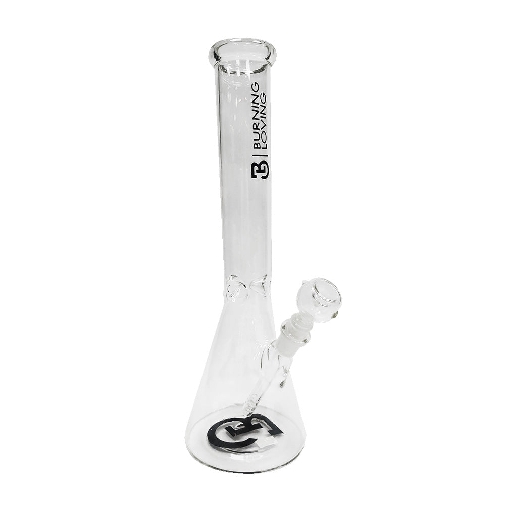 BONG GLASS 14 CLEAR BURNING LOVING