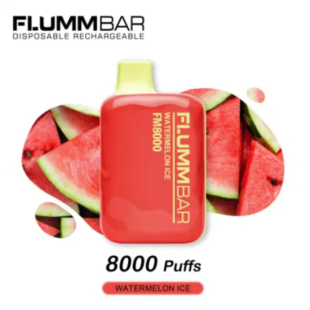 FLUMMBAR 8000 PUFF WATERMELON ICE 0% NICOTINA