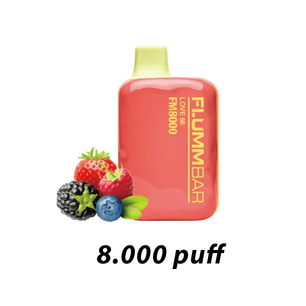 FLUMMBAR 8000 PUFF LOVE66 0% NICOTINA