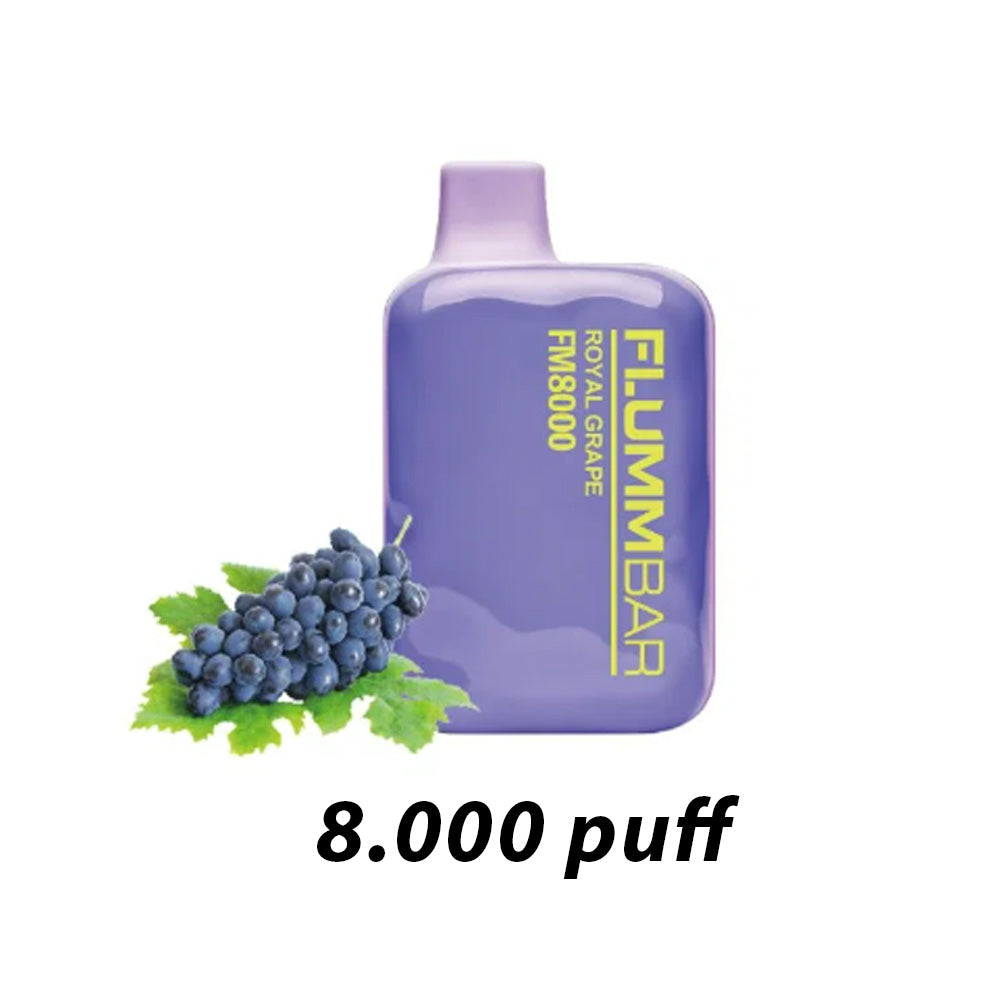 FLUMMBAR 8000 PUFF ROYAL GRAPE 0% NICOTINA