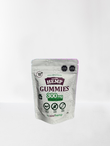GUMMIES NATURAL HEMP 300MG x20 UNIDADES 15MG