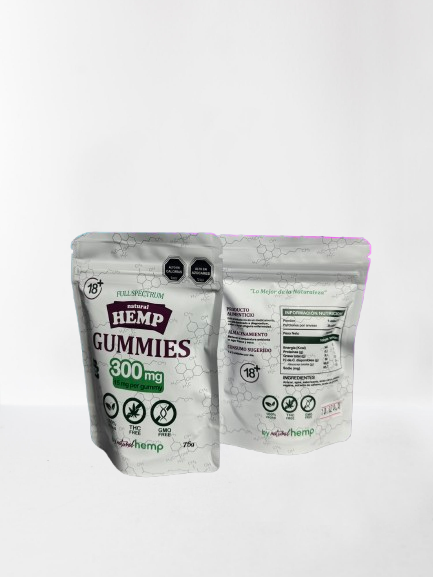 GUMMIES NATURAL HEMP 300MG x20 UNIDADES 15MG