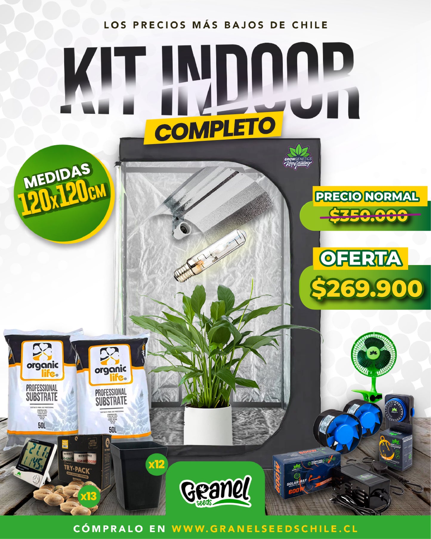 KIT INDOOR 120x120