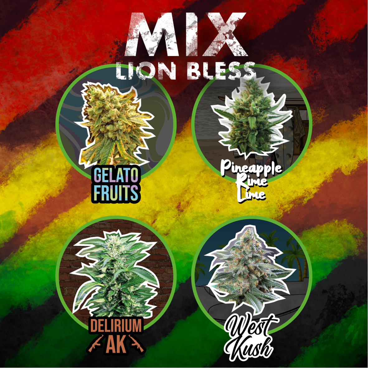 MIX LION BLESS AUTO X14 DELIRIUM SEEDS
