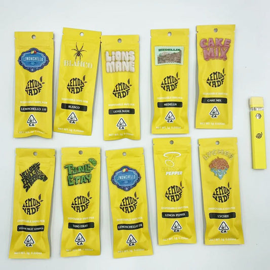 VAPE DESECHABLE LEMONADE YELLOW FRUIT STRIPES