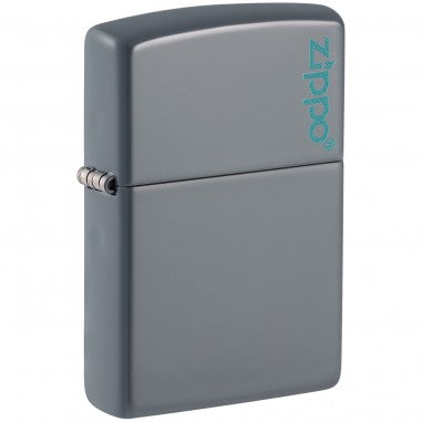 ENCENDEDOR CLASSIC FLAT GREY LOGO-ZIPPO