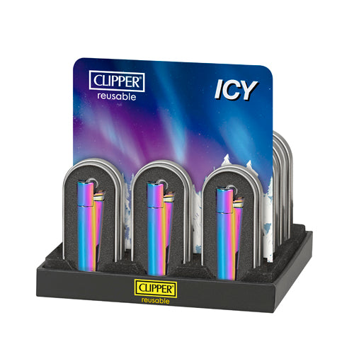 ENCENDEDOR CLIPPER METALICO ICY