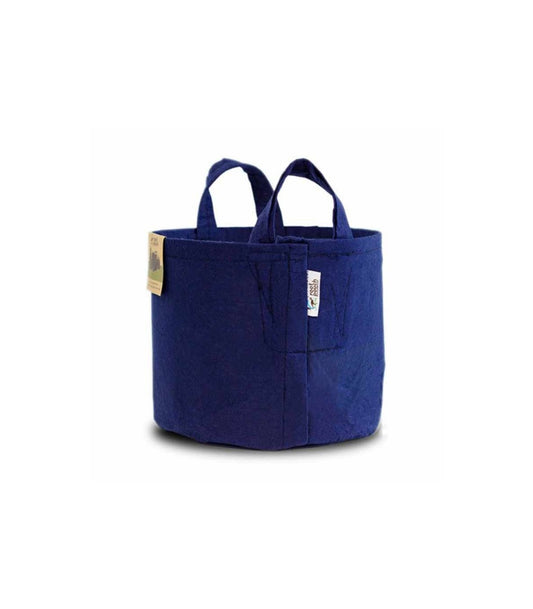MACETA ROOT POUCH AZUL 16LT 28X26CM CON ASAS