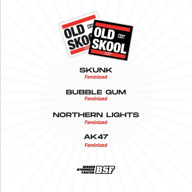 OLD SKOOL FEM MIX X12 BSF SEEDS