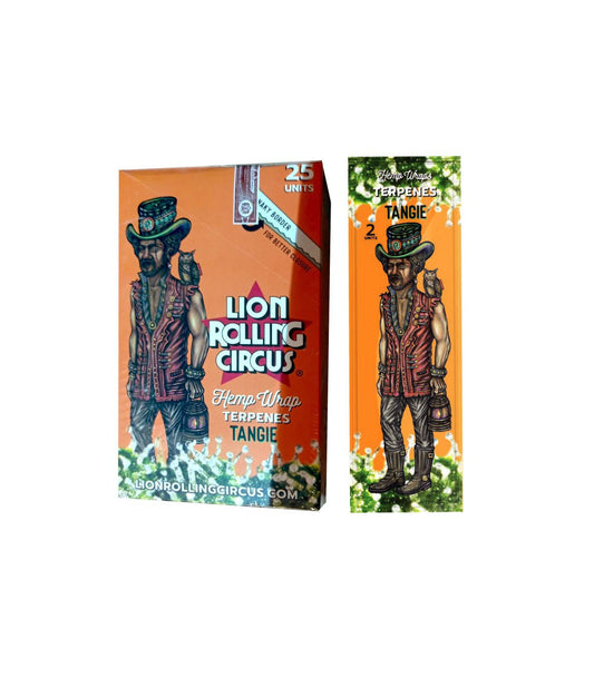 BLUNT HEMP WRAP TERPENES TANGIE LION ROLLING CIRCUS