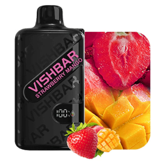 VAPORIZADOR DESECHABLE VISHBAR WEEKLY 20000 PUFFS STRAWBERRY MANGO