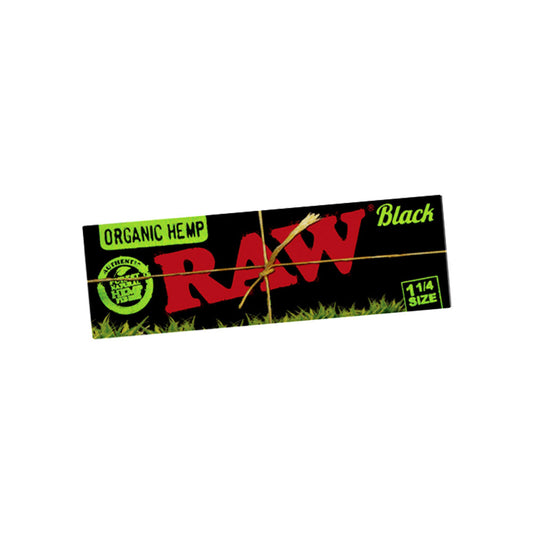 Papelillo RAW Black Organic Hemp 1 1/4