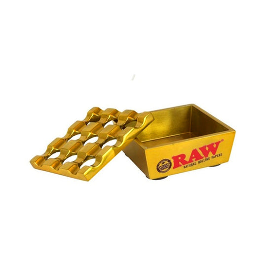 Cenicero RAW Metálico dorado anti viento Regal ashtra