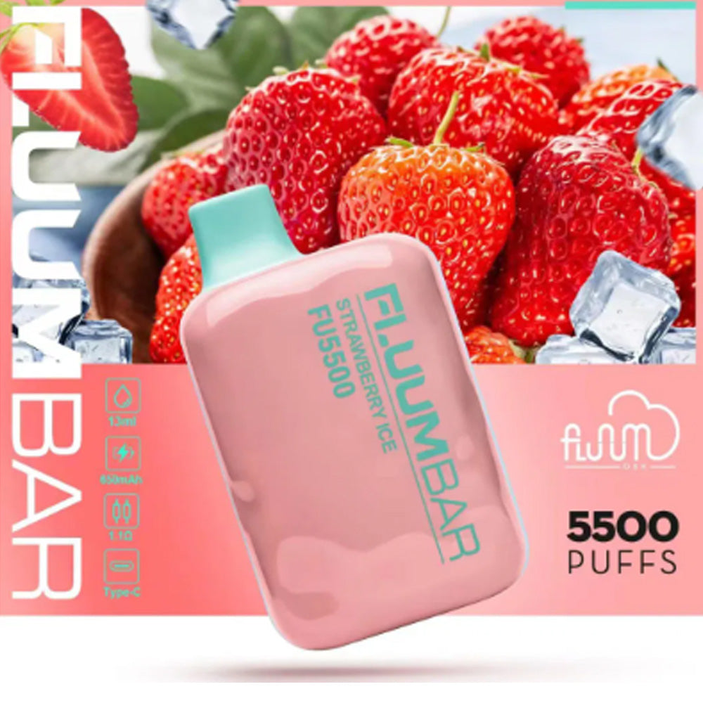 VAPE FLUUMBAR FU5500 FRUTILLA ICE