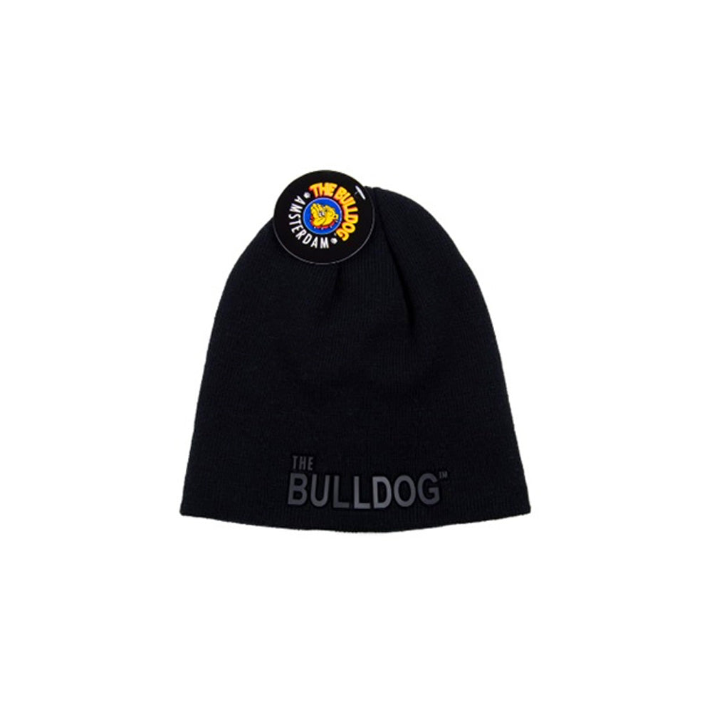 GORRO DE LANA NEGRO THE BULLDOG