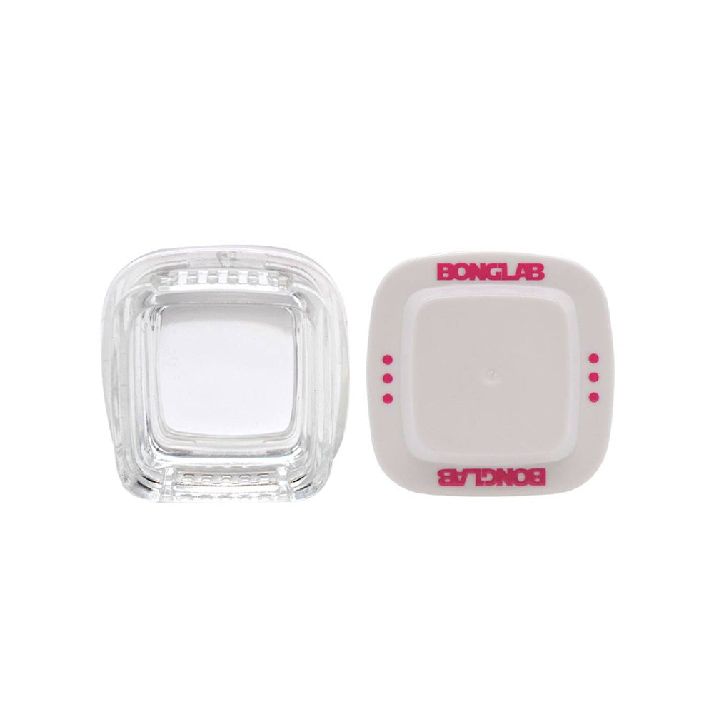 CONTENEDOR PARA EXTRACTOS CLEAR TAPA BLANCA 4ML BONGLAB