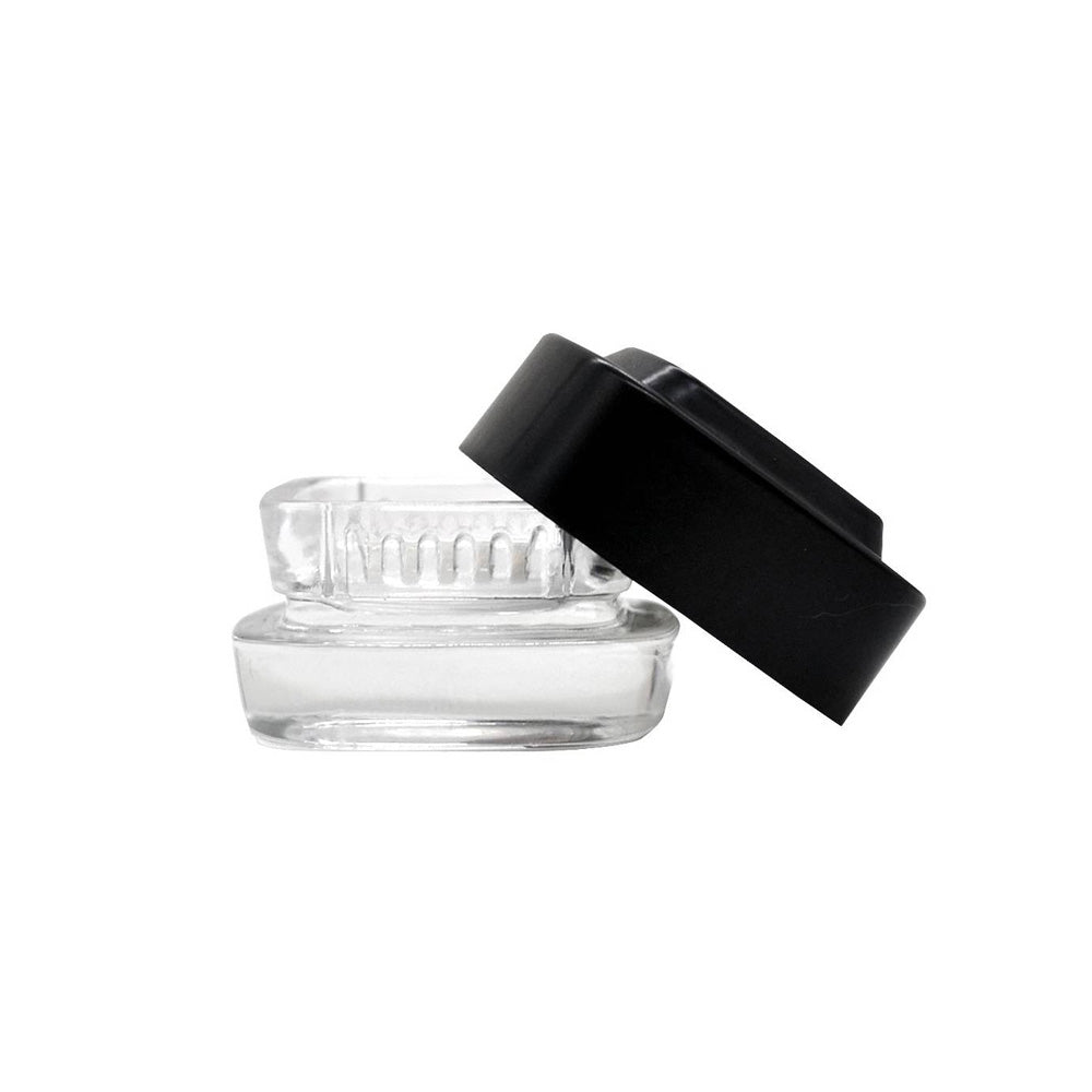 CONTENEDOR PARA EXTRACTOS CLEAR TAPA NEGRA 4ML BONGLAB