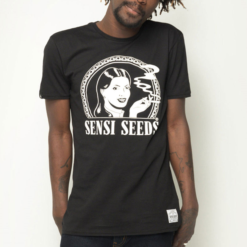 POLERA SPORT LOGO TALLA L NEGRA SENSI SEEDS