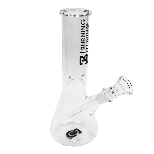 BONG GLASS 8 CONICAL CLEAR 20CM BURNING LOVING